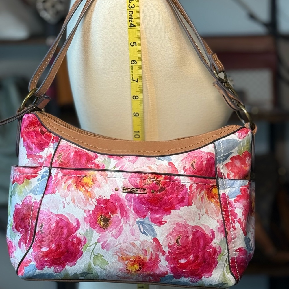 Rosetti Pink and Cream Floral Shoulder Bag